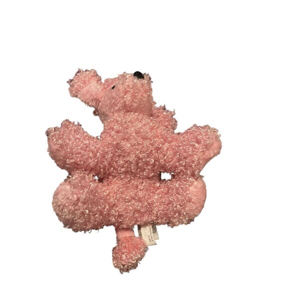 Ganz Webkinz Pink Curly Shaggy Poodle Dog Plush Stuffed Animal Toy 9" - Picture 7 of 10